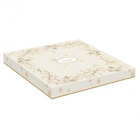 Easy Life Talerz szklany świąteczny Gwiazdki złoty 33cm