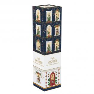 Easy Life Festive Avenue Zestaw 4 kubków świątecznych 275ml Domki świąteczne okna