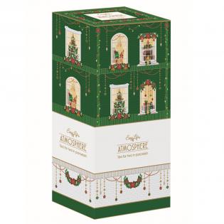 Easy Life Festive Avenue Zestaw do herbaty Tea for two 500ml Domki świąteczne