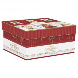 Easy Life Festive Avenue Zestaw prezentowy Czajnik z zaparzaczem 600ml i 2 czarki 160ml Domki świąteczne