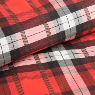 Pościel świąteczna Eurofirany Bliss bawełna renforce gwiazda betlejemska krata czerwona