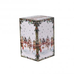 Duo Christmas Village Pojemnik na ciastka świąteczny Domki