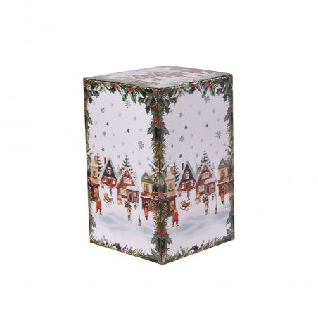 Duo Christmas Village Pojemnik na ciastka świąteczny Domki