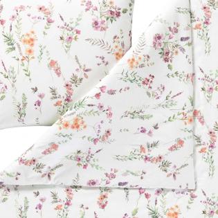 Pościel Estella Millefleur 4471/985 flanela delikatne kwiaty różowe żółte kremowe