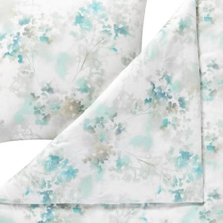 Pościel Estella Frosted Flowers 4467/630 flanela gałązki kwiaty zmrożone zielone kremowe