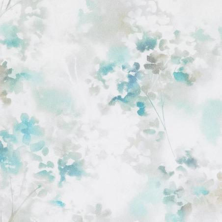 Pościel Estella Frosted Flowers 4467/630 flanela gałązki kwiaty zmrożone zielone kremowe