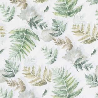 Pościel Estella Fern Leaves 4469/530 flanela zielone liście paproci
