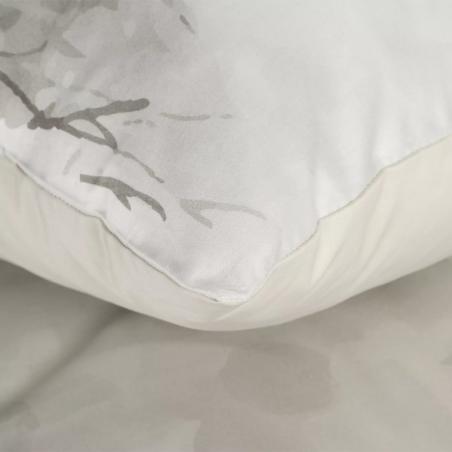 Pościel świąteczna Eurofirany Inverno satyna bawełniana las domek beżowy