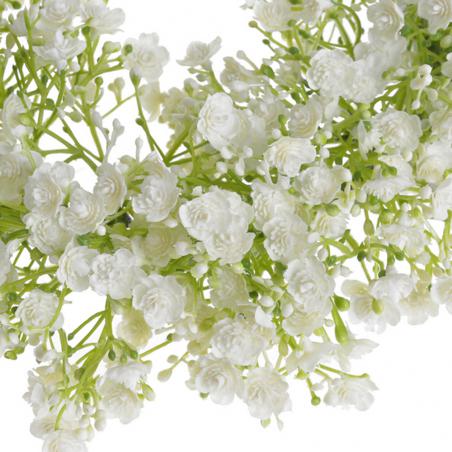 Wianek z gipsówki 33cm biały