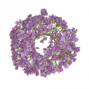 Wianek z gipsówki 25cm fioletowy
