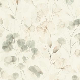 Tapeta ścienna Rasch Farm Living 709070 delikatne liście eukaliptusa zielone