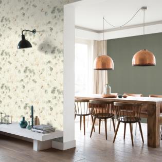 Tapeta ścienna Rasch Farm Living 709070 delikatne liście eukaliptusa zielone