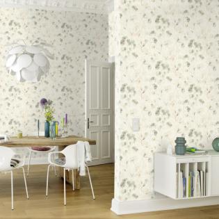 Tapeta ścienna Rasch Farm Living 709070 delikatne liście eukaliptusa zielone