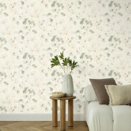 Tapeta ścienna Rasch Farm Living 709070 delikatne liście eukaliptusa zielone