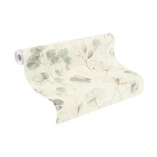 Tapeta ścienna Rasch Farm Living 709070 delikatne liście eukaliptusa zielone