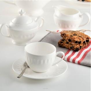 Villa Italia Mesyna White Cukiernica porcelanowa