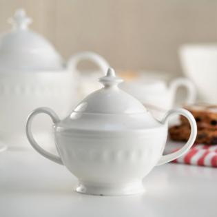 Villa Italia Mesyna White Cukiernica porcelanowa