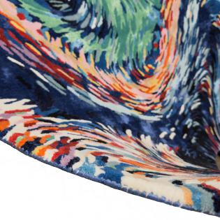 Dywan nowoczesny abstrakcyjny Flores Blue Carpet Decor