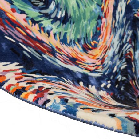 Dywan nowoczesny abstrakcyjny Flores Blue Carpet Decor