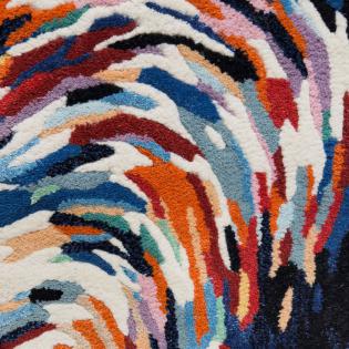 Dywan nowoczesny abstrakcyjny Flores Blue Carpet Decor