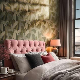 Tapeta AS Creation Vibes and Styles 79039-3 liście złote zielone