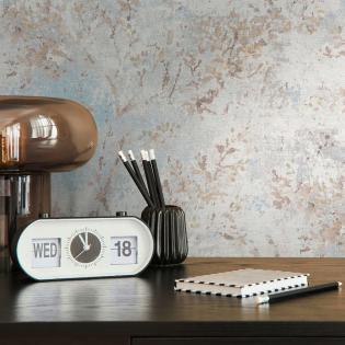 Tapeta ścienna AS Creation Stories of Life 39650-2 delikatne liście beżowe niebieskie i kremowe