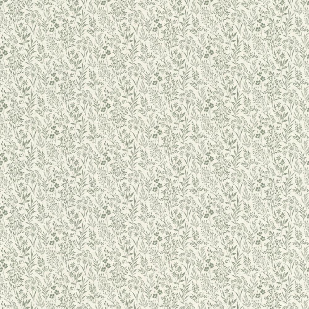 Tapeta ścienna Grandeco Farm Living 709353 drobne listki gałązki zielone w stylu cottage