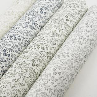 Tapeta ścienna Grandeco Farm Living 709353 drobne listki gałązki zielone w stylu cottage