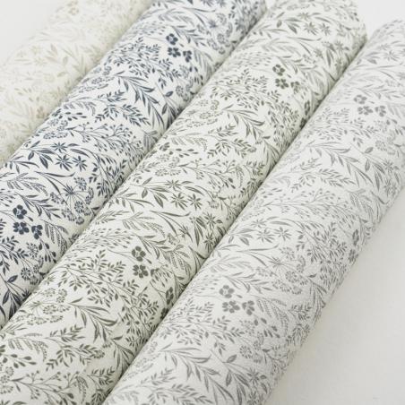 Tapeta ścienna Grandeco Farm Living 709353 drobne listki gałązki zielone w stylu cottage