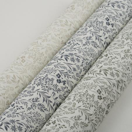 Tapeta ścienna Grandeco Farm Living 709353 drobne listki gałązki zielone w stylu cottage