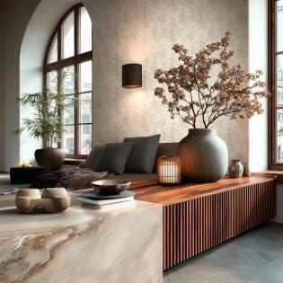 Tapeta AS Creation Vibes and Styles 79200-3 drzewa beżowe