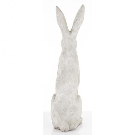 Figurka wielkanocna Zając betonowy XXL 78cm jasny szary