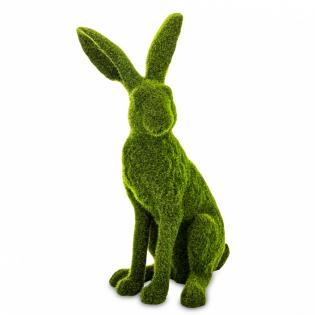 Figurka wielkanocna Królik z trawy 41cm zielony
