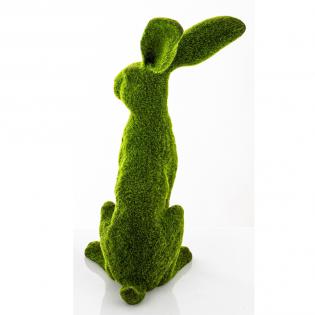 Figurka wielkanocna Królik z trawy 41cm zielony