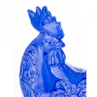 Figurka wielkanocna Kogut niebieski 26cm