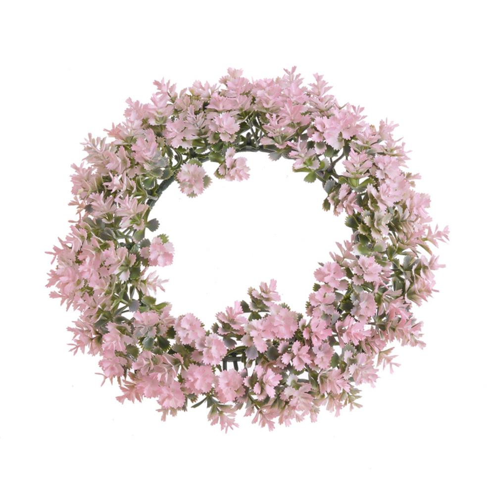 Wianek dekoracyjny różowy 20cm