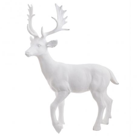 Figura Jeleń XXL 95cm biały matowy