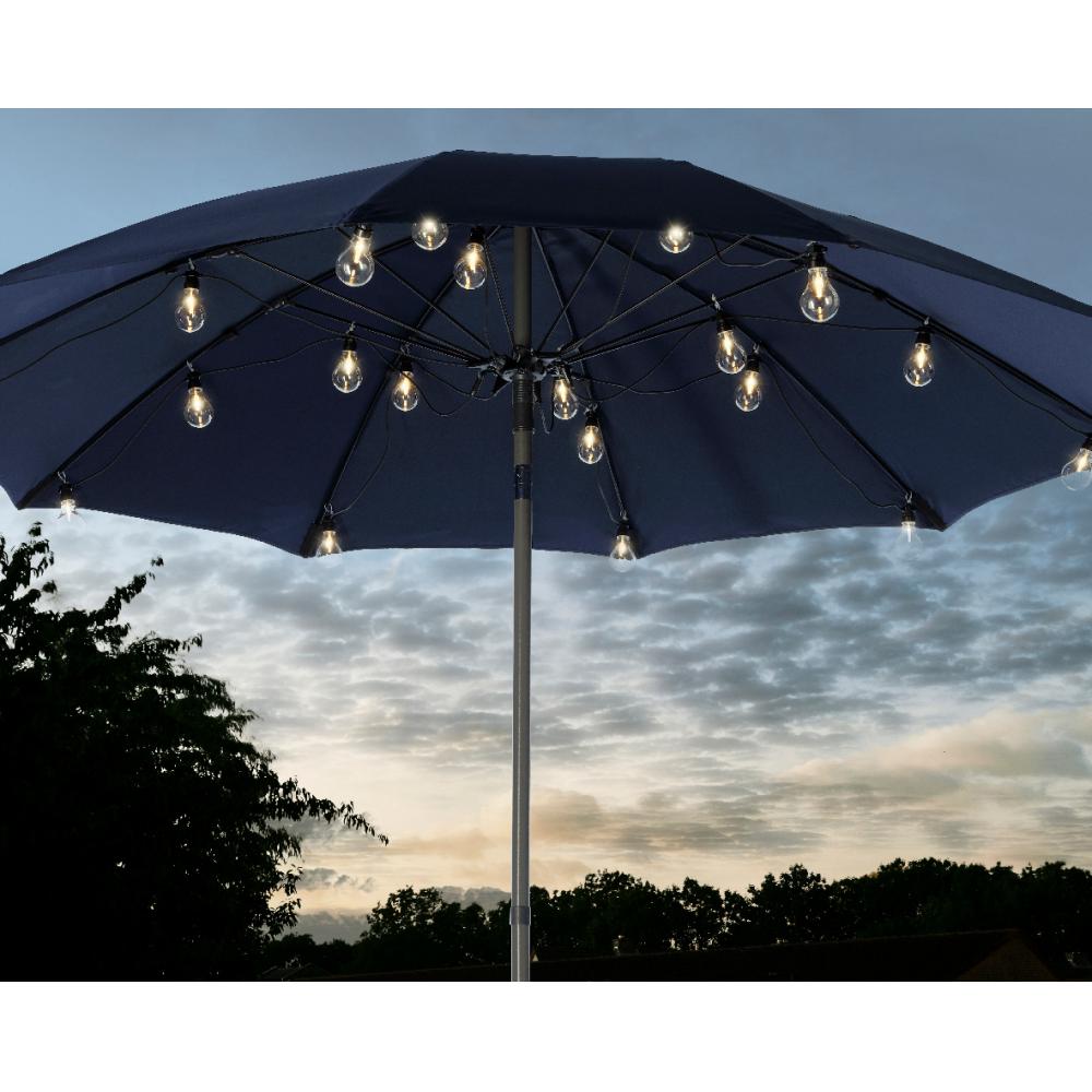 Lampki ogrodowe 20 LED na parasol