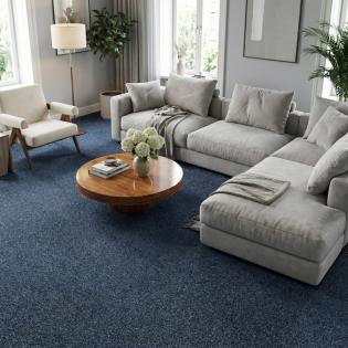 Wykładzina dywanowa Amber 84 Niebieska