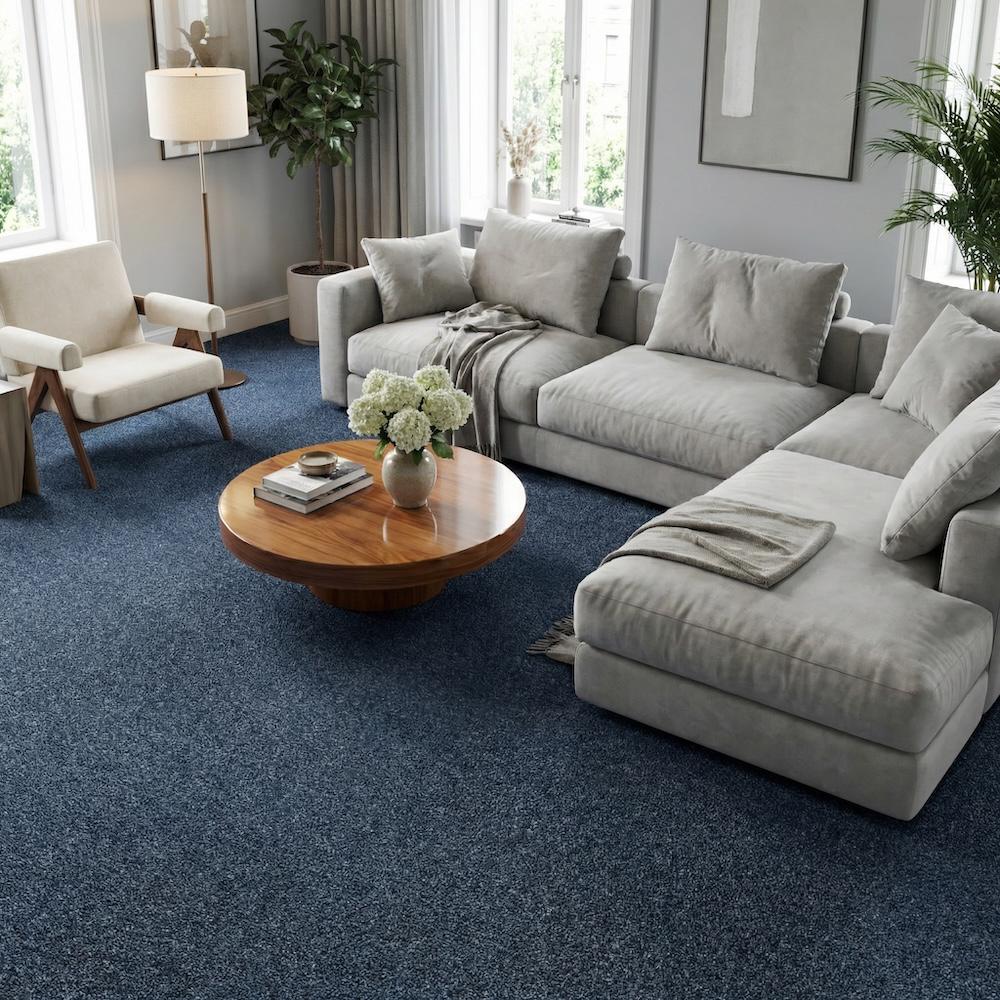 Wykładzina dywanowa Amber 84 Niebieska