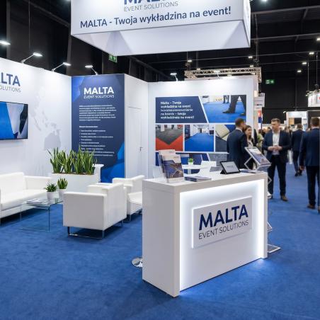 Wykładzina Dywanowa Eventowa Targowa MALTA Niebieska