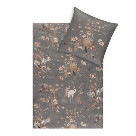 Pościel Estella Kim 6355/810 mako interlock jersey ptaki żurawie