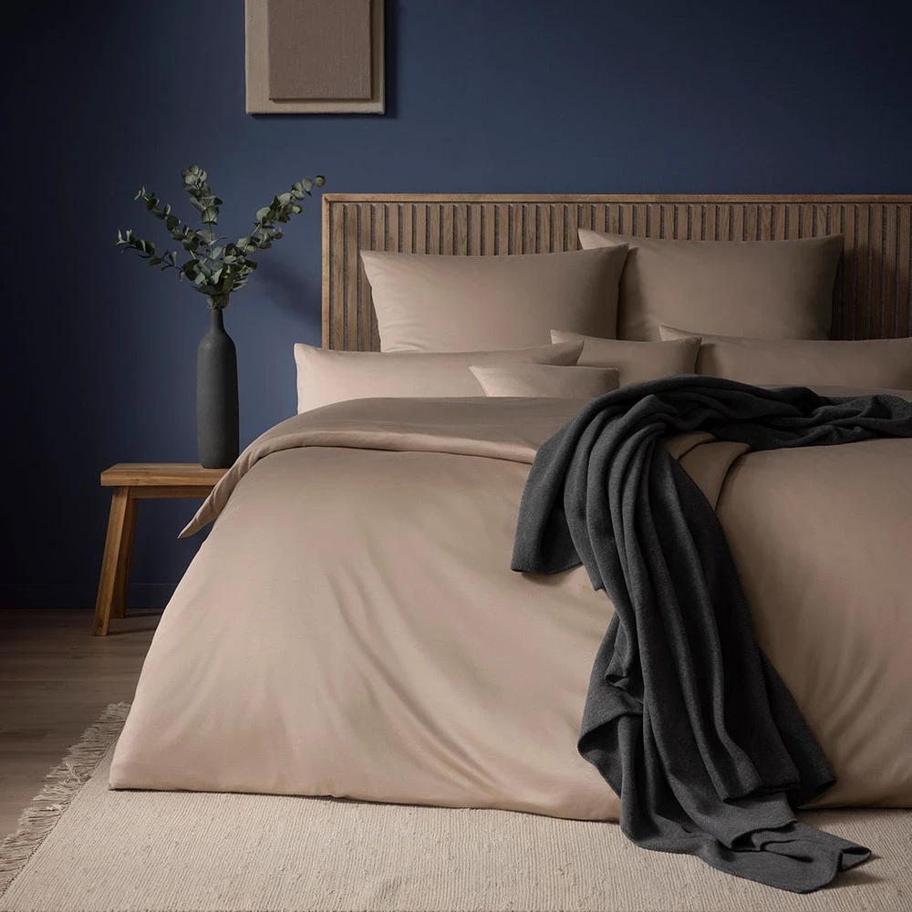 Pościel Estella Takoma 6873/095 mako interlock jersey jednokolorowa beżowa