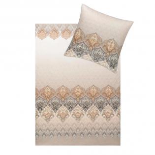 Pościel Estella Sophia 6347/800 mako-interlock jersey klasyczna ornamenty beżowe