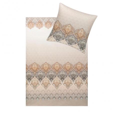 Pościel Estella Sophia 6347/800 mako-interlock jersey klasyczna ornamenty beżowe