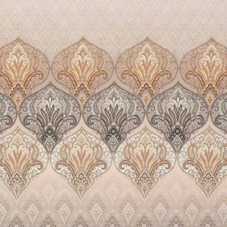 Pościel Estella Sophia 6347/800 mako-interlock jersey klasyczna ornamenty beżowe