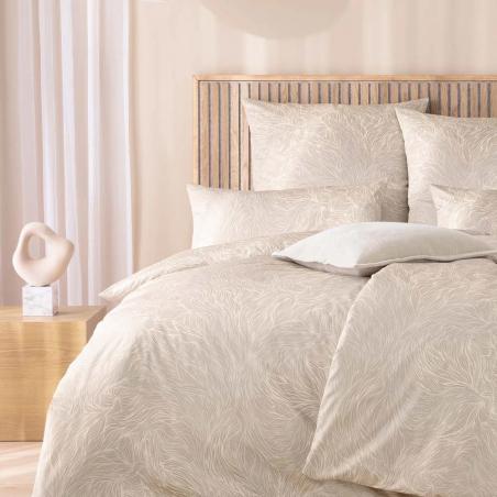 Pościel Estella Sabine 2195/205 Satyna Szwajcarska Premium fale beżowe