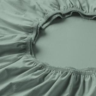 Prześcieradło Estella z gumką zwirn-jersey 532 salbei zielone szałwiowe