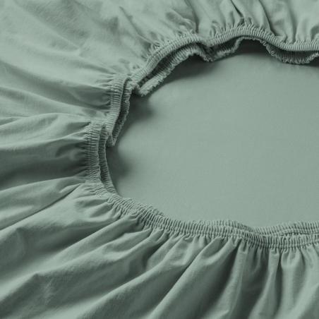 Prześcieradło Estella z gumką zwirn-jersey 532 salbei zielone szałwiowe
