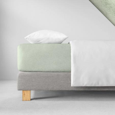 Prześcieradło Estella z gumką welurowe velour 565 verde zielone